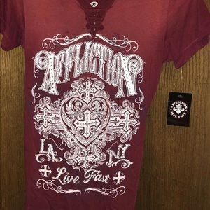 Buckle affliction shirt !